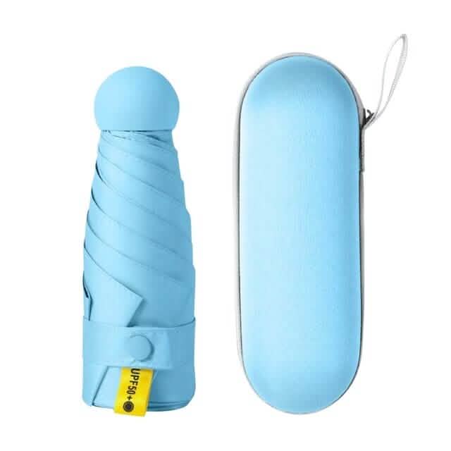 Travel Mini Umbrella for Purse Sports & Outdoors Sky Blue - DailySale