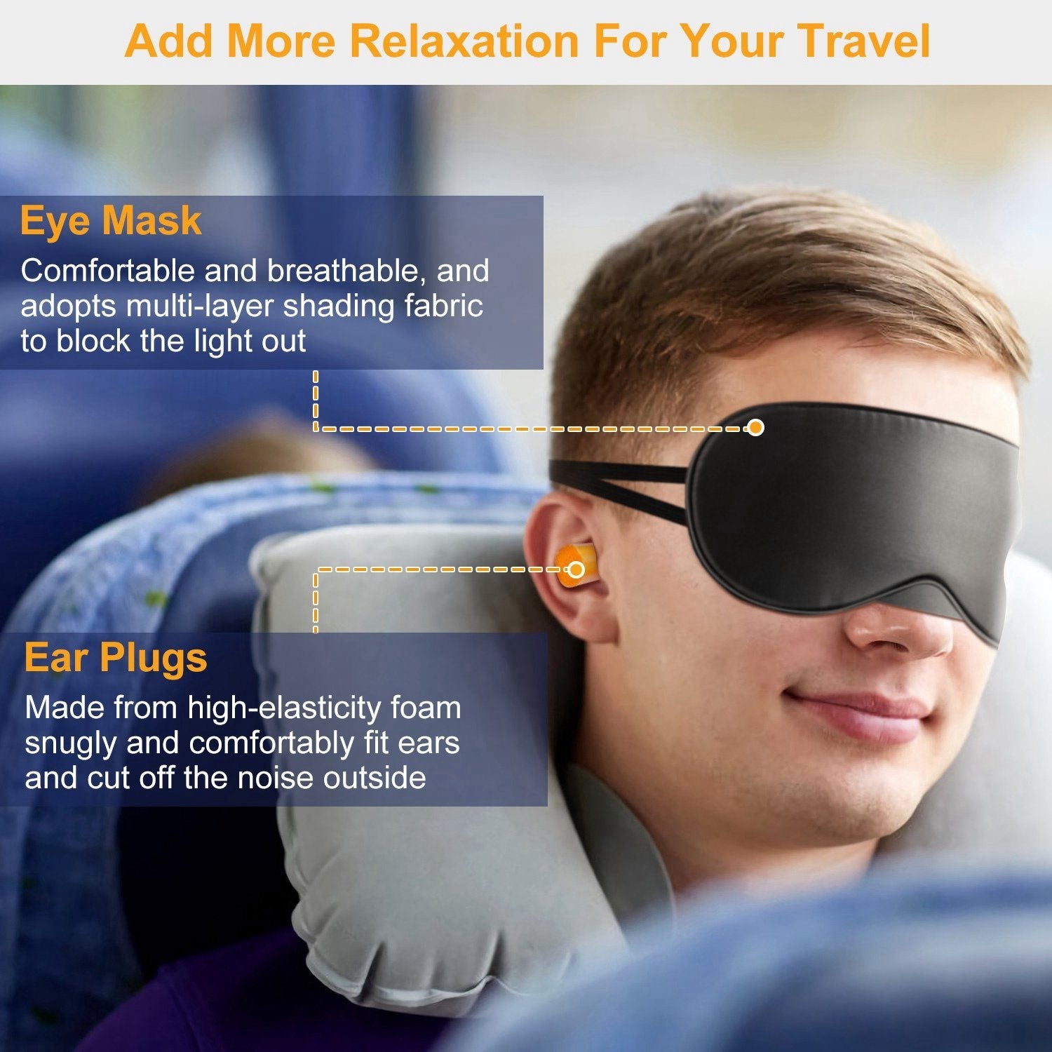 Travel Pillow Inflatable U Shape Neck Pillow Bags & Travel - DailySale