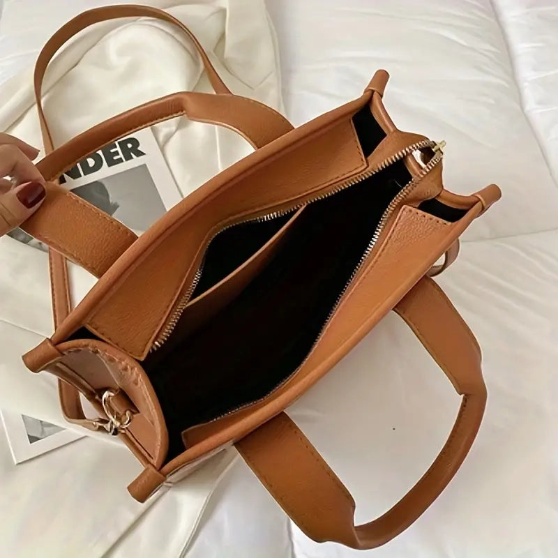 Trendy Leather Tote Bag Small Personalized Top Handle Crossbody Handbags Bags & Travel - DailySale
