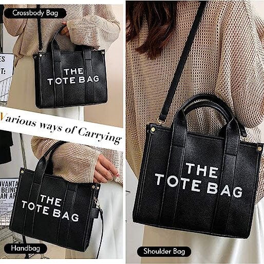 Trendy Leather Tote Bag Small Personalized Top Handle Crossbody Handbags Bags & Travel - DailySale