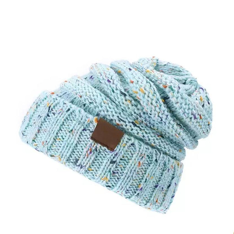 Trendy Warm Knitted Casual Fun Beanie Hat For Women Women's Shoes & Accessories Blue - DailySale