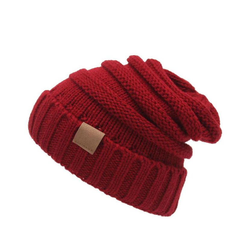 Trendy Warm Knitted Casual Fun Beanie Hat For Women Women's Shoes & Accessories Red - DailySale