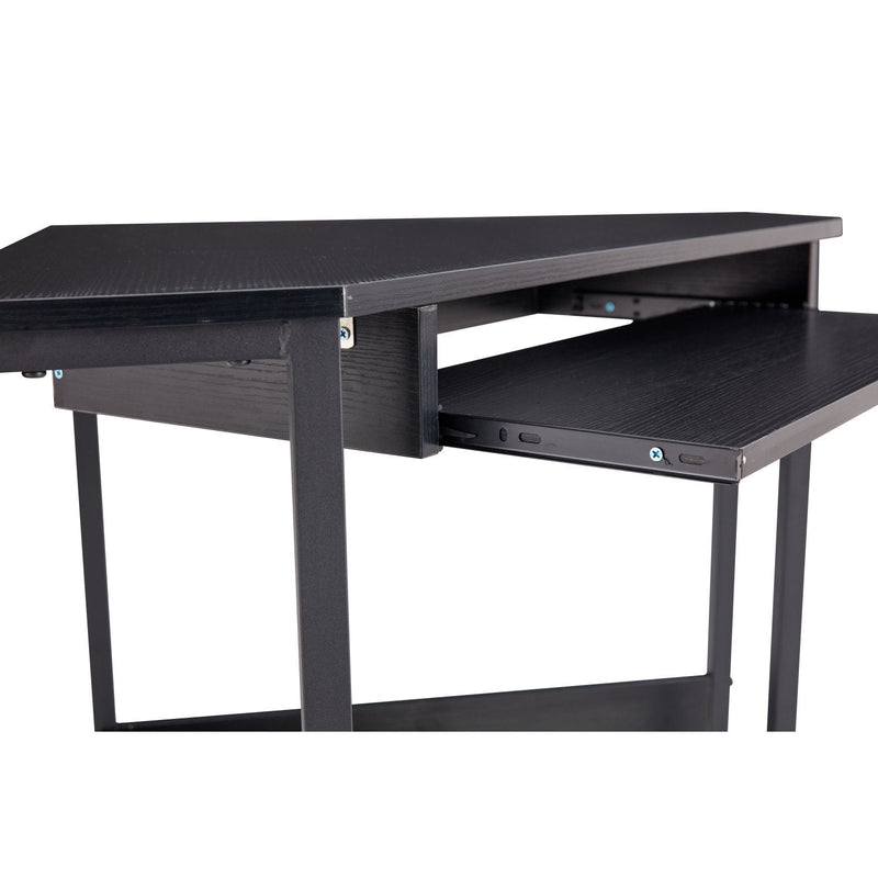 Triangle Computer Desk, Smooth Keyboard Tray& Storage Shelves Furniture & Decor - DailySale