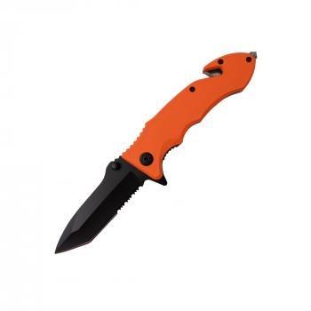 Trigger Action Stainless Steel Knife Tactical Orange - DailySale