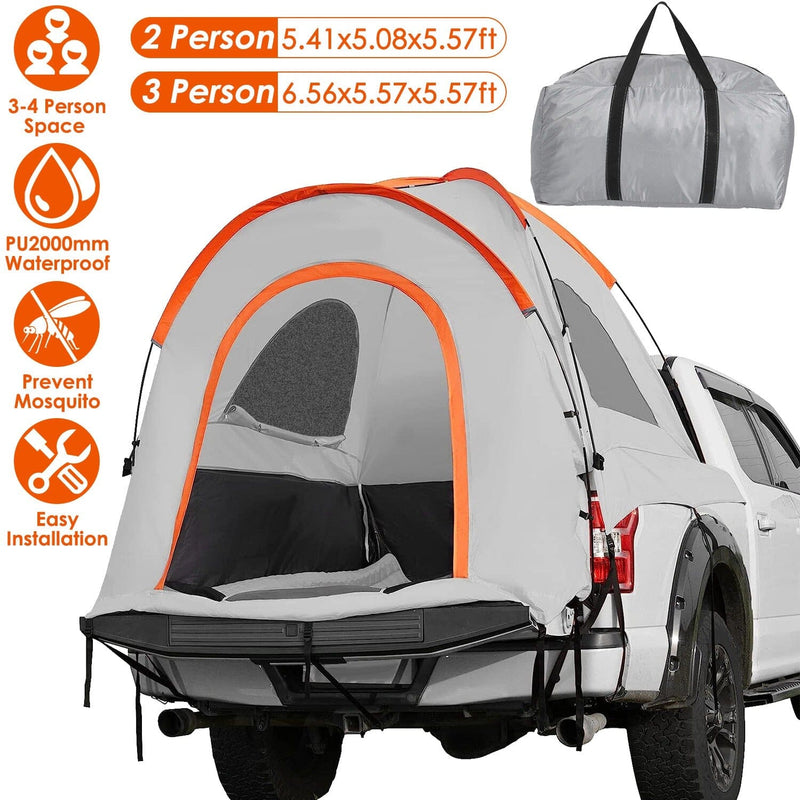 Truck Bed Tent Waterproof Windproof Pickup Truck Tent with Carry Bag Automotive - DailySale