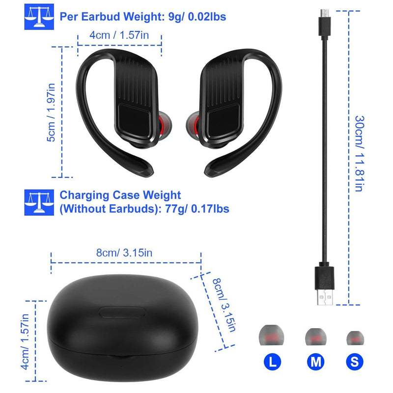 True Wireless Earbuds v5.0 TWS Stereo Earphones Headset Headphones & Audio - DailySale