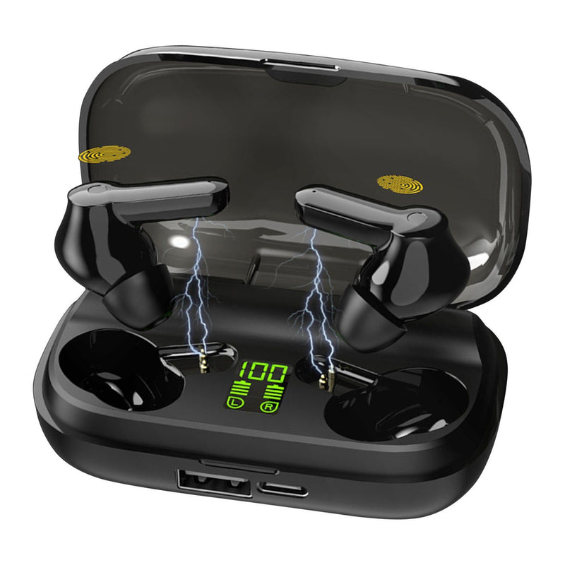 True Wireless V5.0 Earbuds IPX 5 Water Resistant Headphones & Audio - DailySale