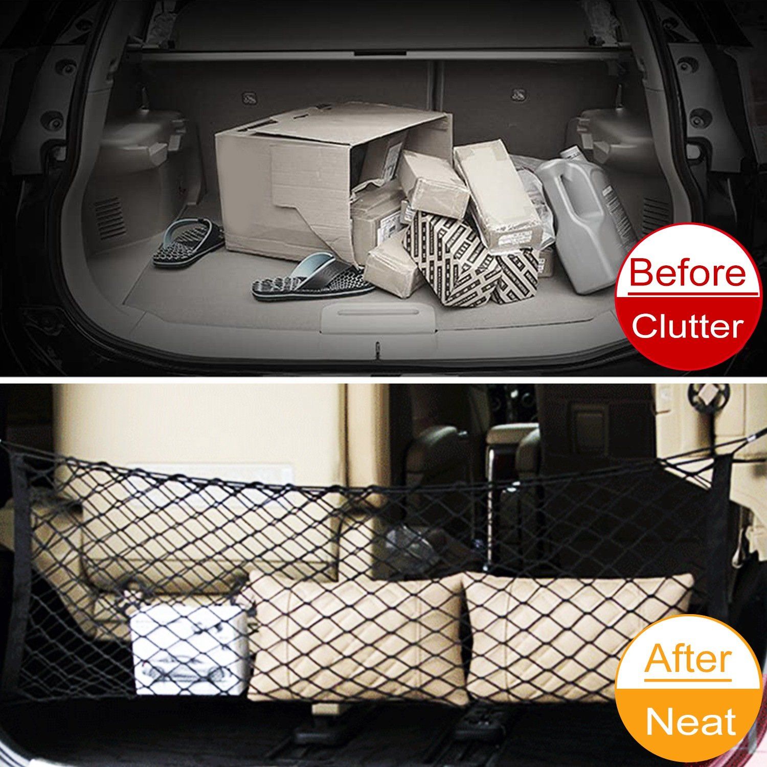 Trunk Cargo Net Stretchable Universal Automotive - DailySale