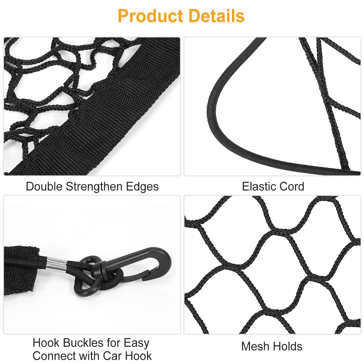 Trunk Cargo Net Stretchable Universal Automotive - DailySale