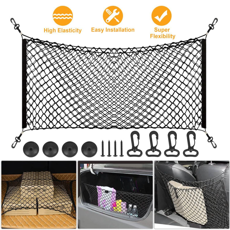 Trunk Cargo Net Stretchable Universal Automotive - DailySale