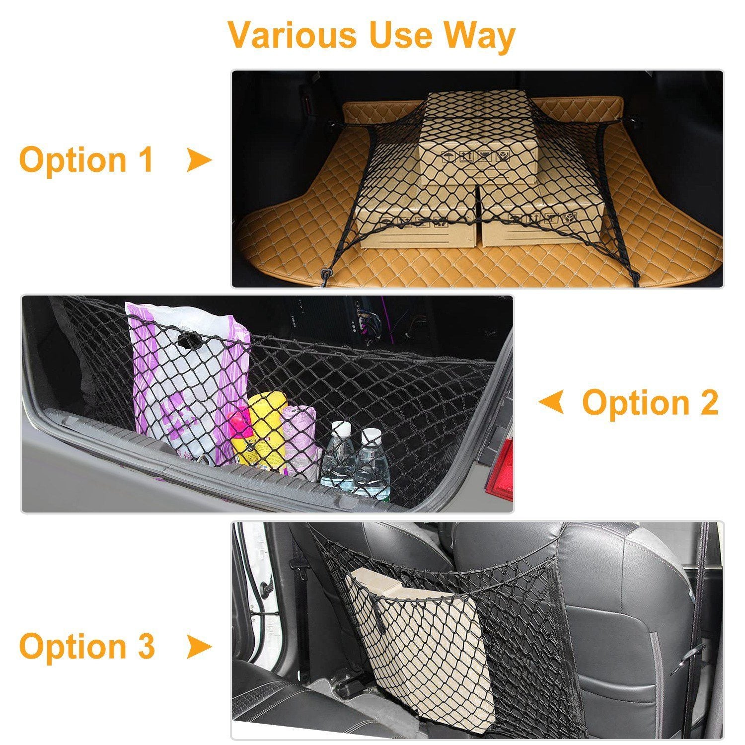 Trunk Cargo Net Stretchable Universal Automotive - DailySale