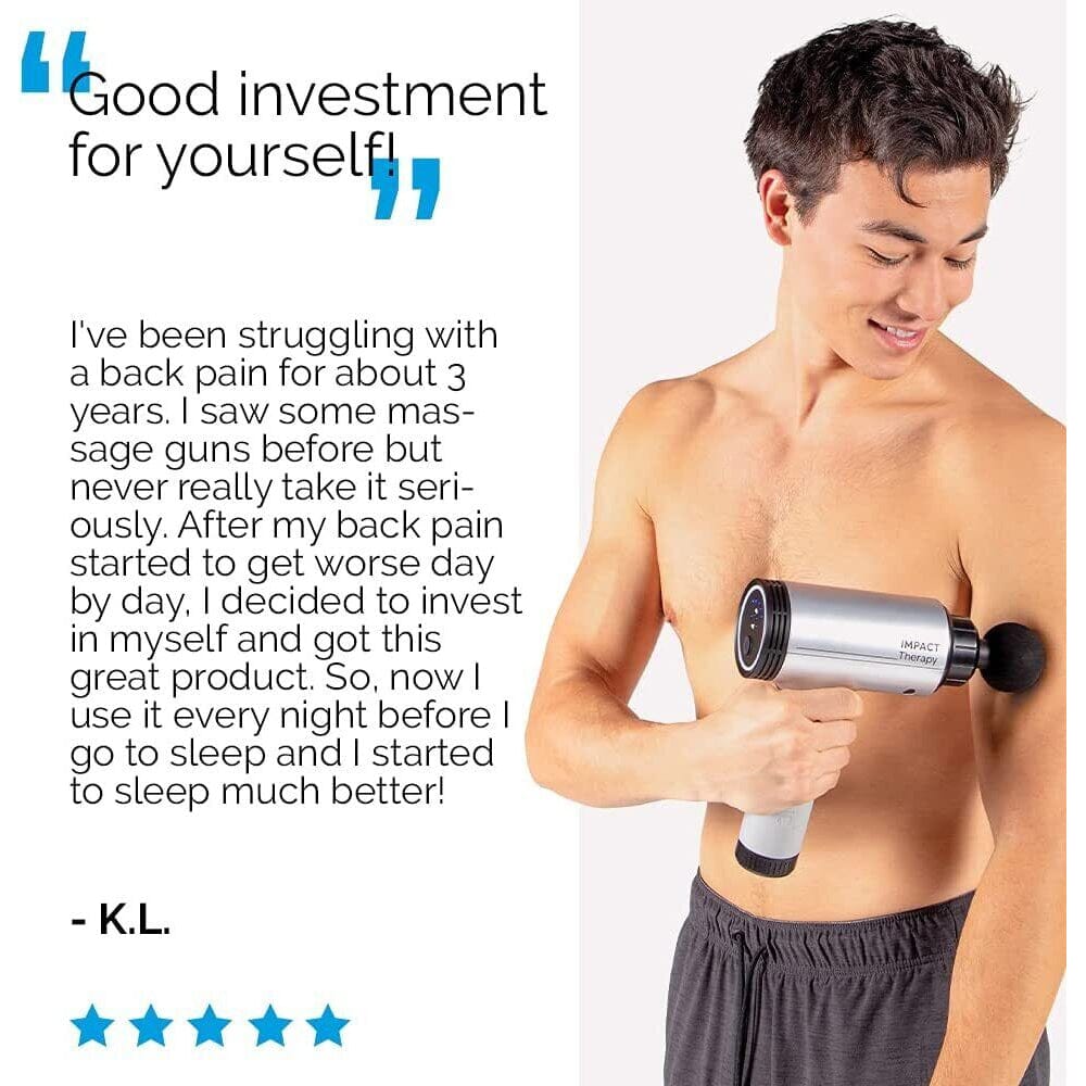 truRelief™ Percussive Massage Gun by truMedic - Massage Gun Deep Tissue Wellness - DailySale