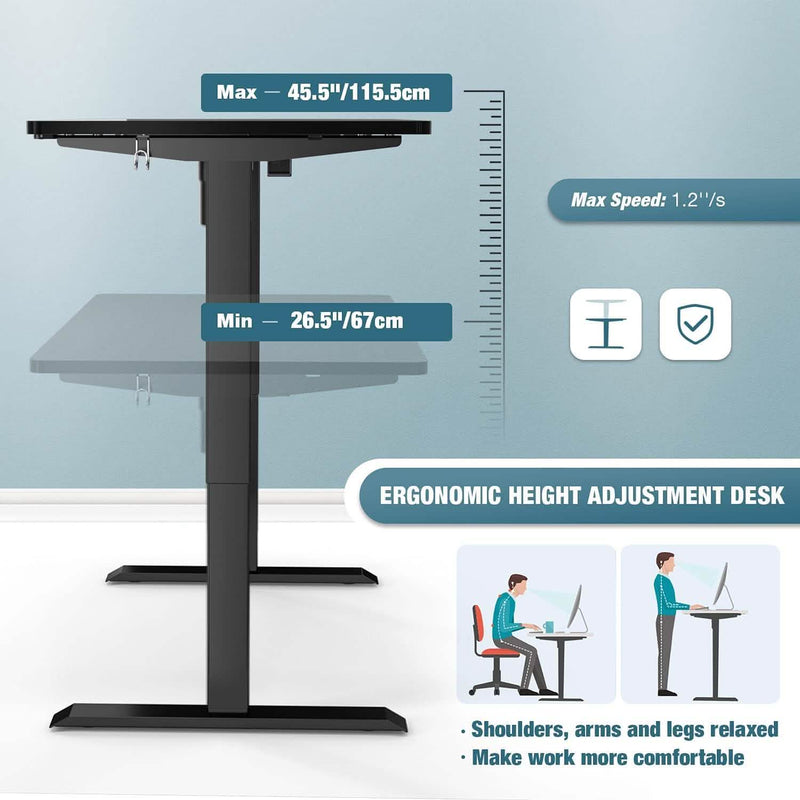 TTKK Electric Standing Desk Furniture & Decor - DailySale