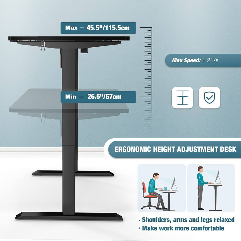 TTKK Electric Standing Desk Furniture & Decor - DailySale