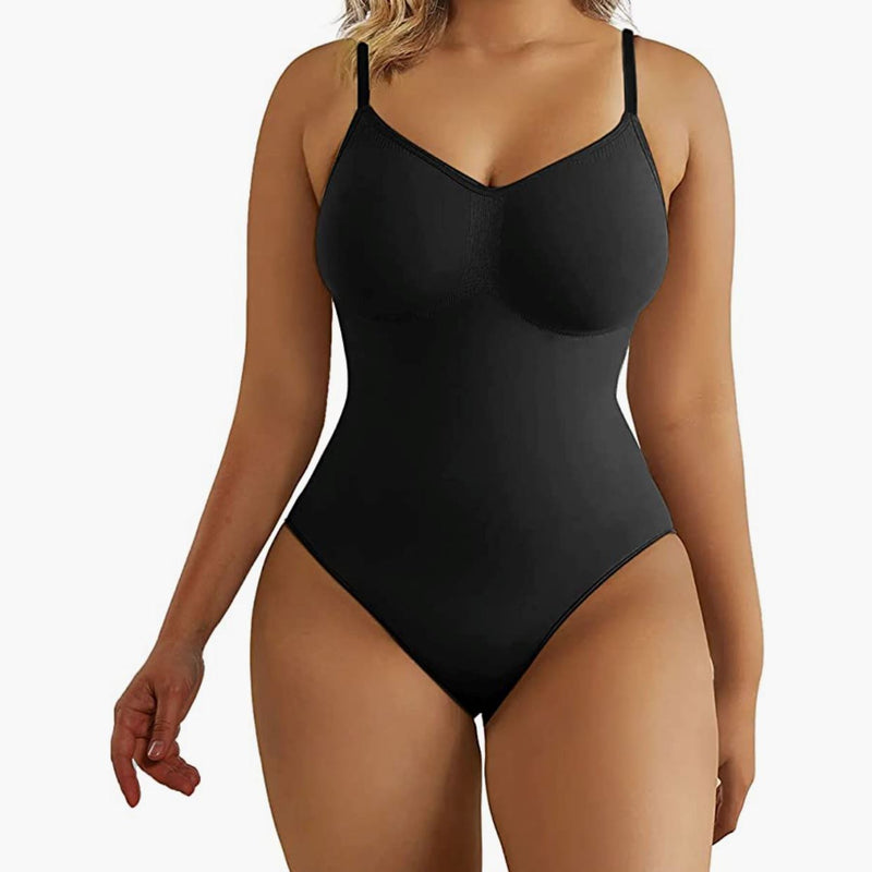 Tummy Control Bodysuit Shapewear Women's Swimwear & Lingerie Black S - DailySale