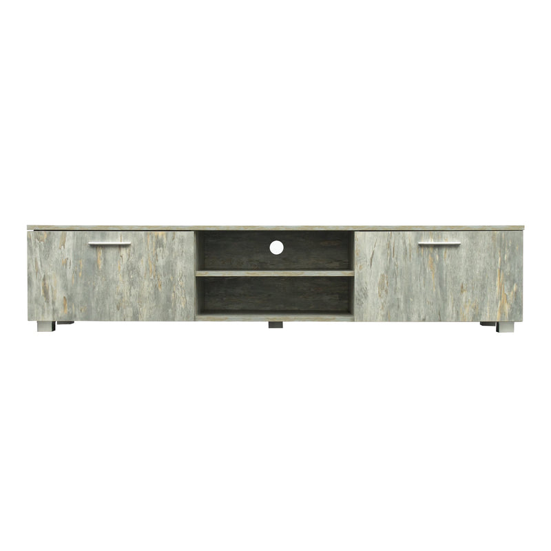 TV Stand for 65 70 Inch Flat TV Furniture & Decor Gray 2 - DailySale