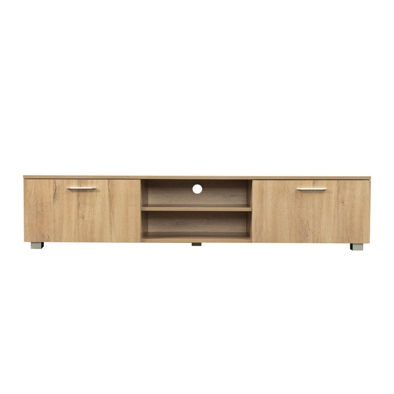 TV Stand for 65 70 Inch Flat TV Furniture & Decor Oak 3 - DailySale