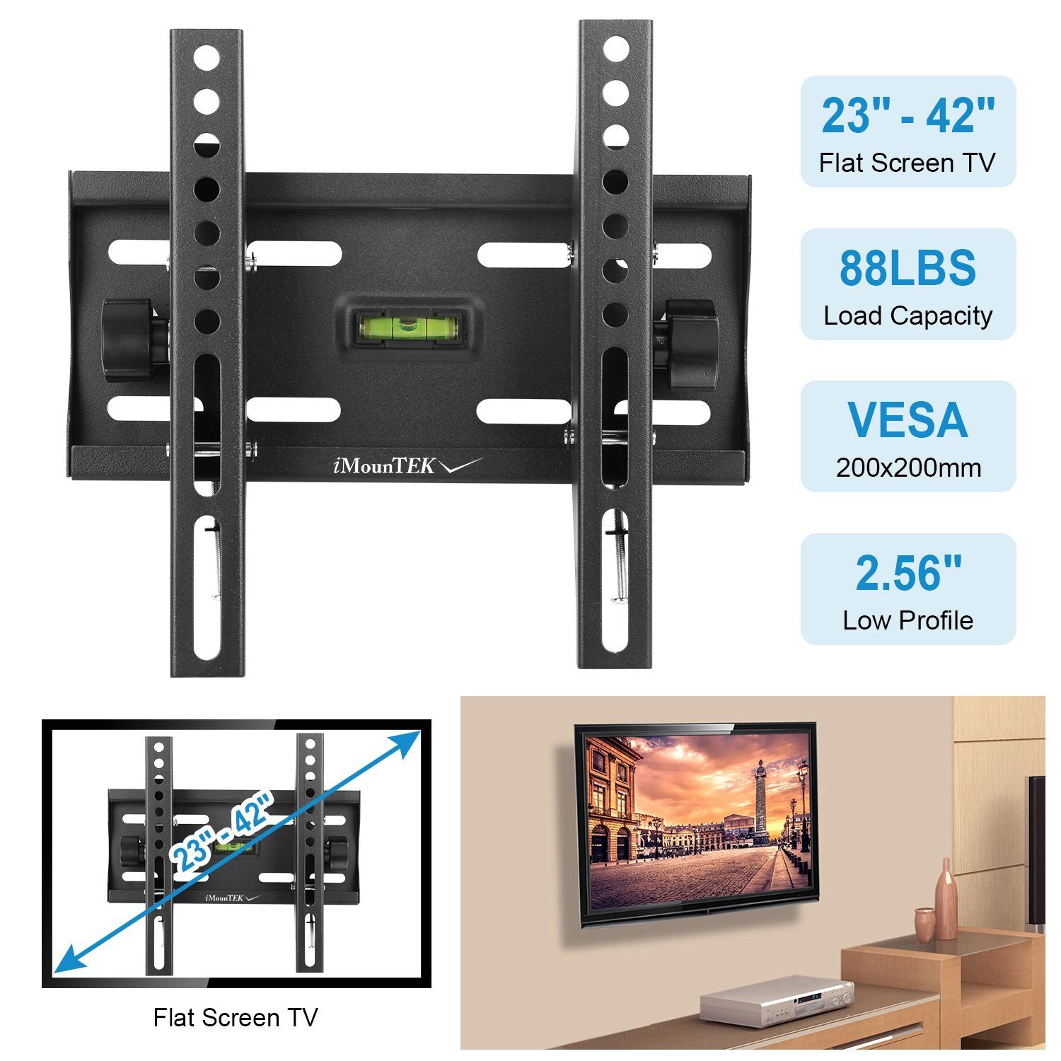 TV Wall Mount Bracket Tilt for 23"-42" LED/LCD/PLASMA Flat TV TV & Video - DailySale