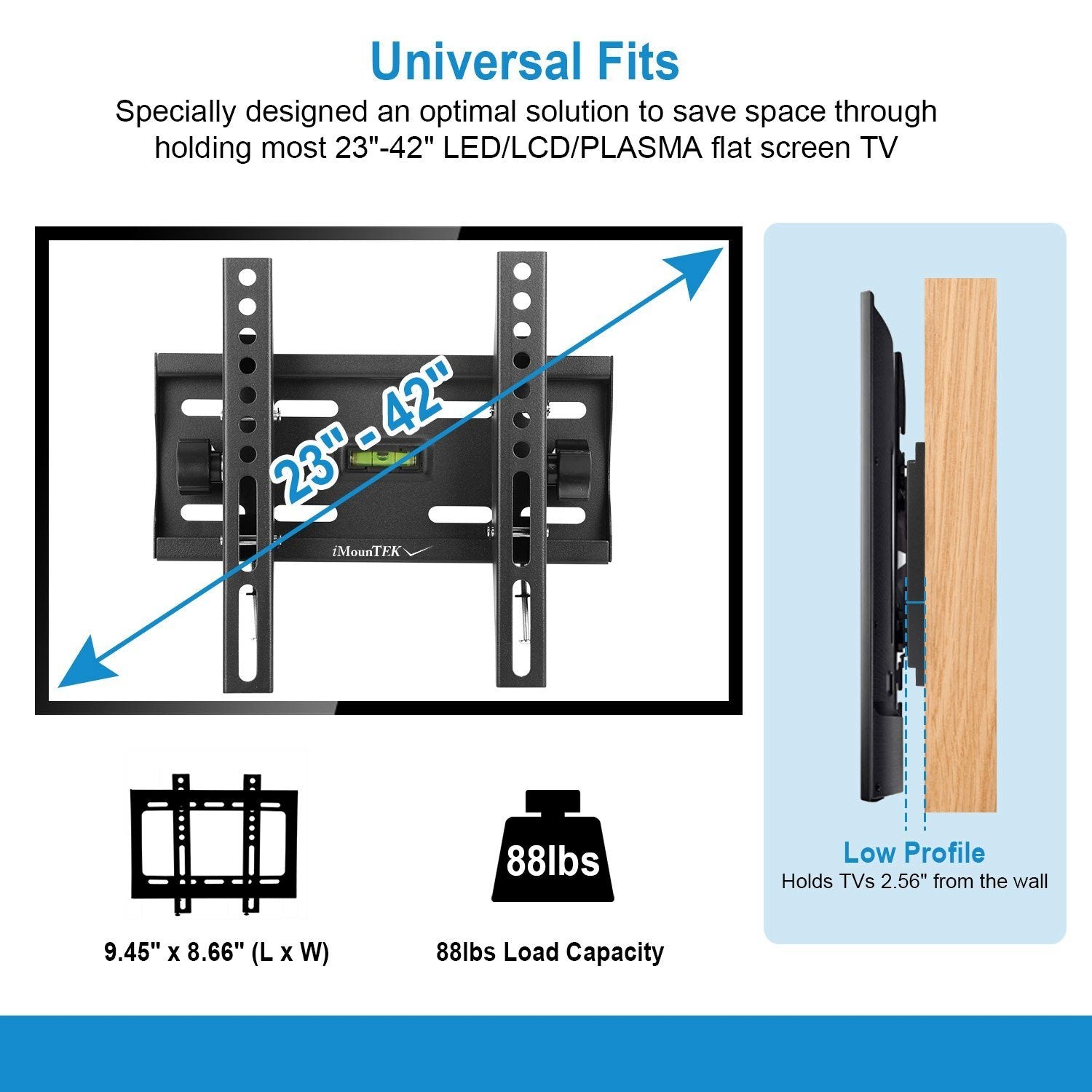 TV Wall Mount Bracket Tilt for 23"-42" LED/LCD/PLASMA Flat TV TV & Video - DailySale