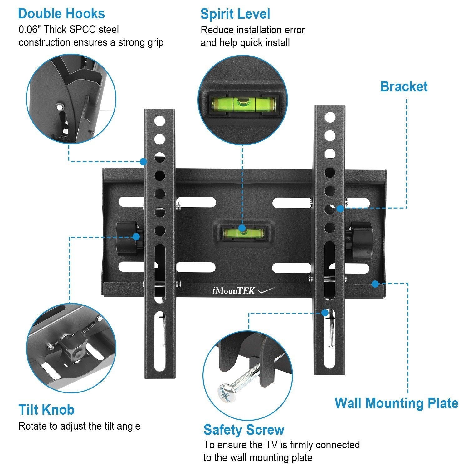 TV Wall Mount Bracket Tilt for 23"-42" LED/LCD/PLASMA Flat TV TV & Video - DailySale