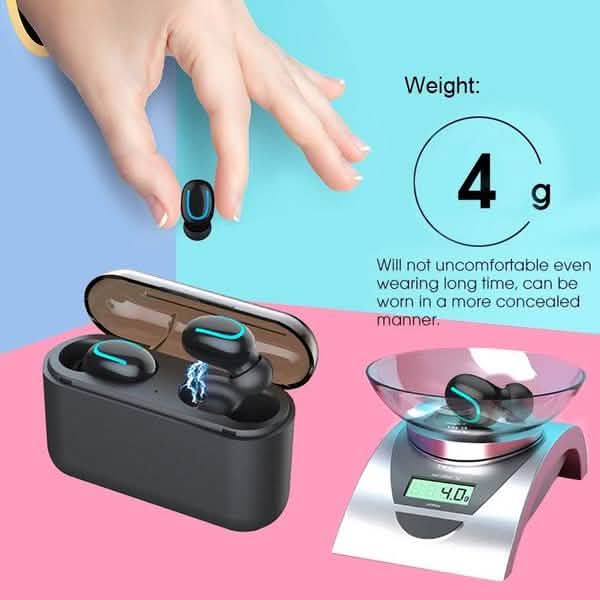 TWS Bluetooth 5.0 Sports Stereo Touch Control In-Ear Earphones with Charging Case Headphones & Audio - DailySale