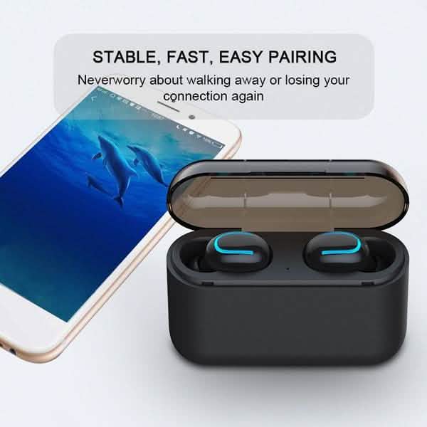 TWS Bluetooth 5.0 Sports Stereo Touch Control In-Ear Earphones with Charging Case Headphones & Audio - DailySale