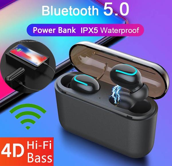 TWS Bluetooth 5.0 Sports Stereo Touch Control In-Ear Earphones with Charging Case Headphones & Audio - DailySale