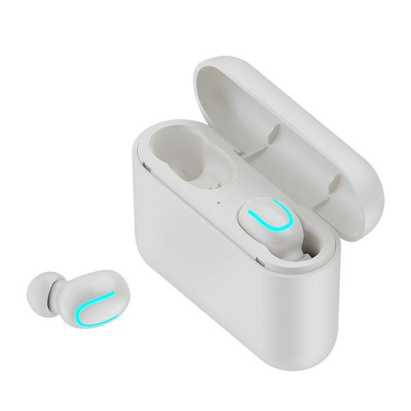 TWS Bluetooth 5.0 Sports Stereo Touch Control In-Ear Earphones with Charging Case Headphones & Audio White - DailySale