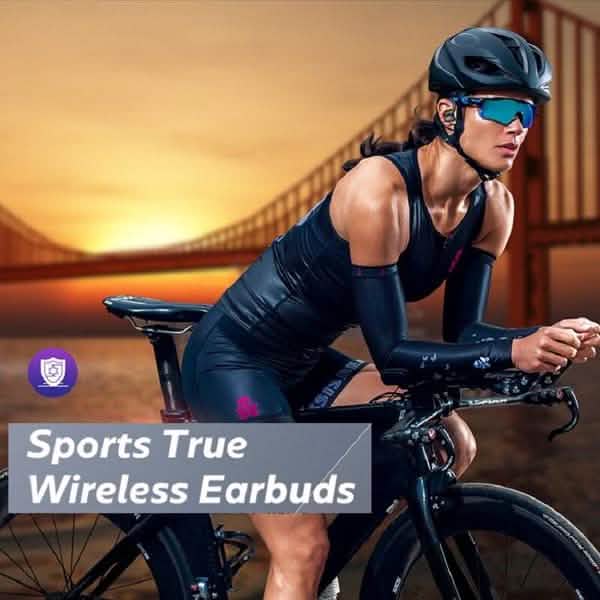 TWS Bluetooth Earphones with Microphones Sport Ear Hook LED Display Headphones & Audio - DailySale