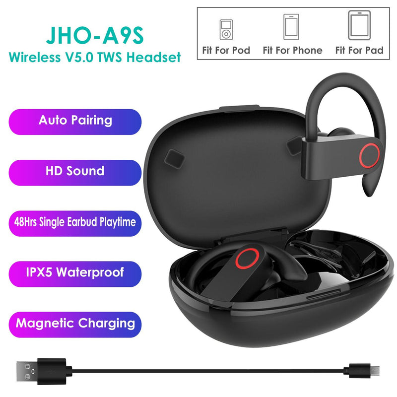 TWS Wireless 5.0 Earbuds IPX5 Waterproof Sports Headset Headphones & Audio - DailySale