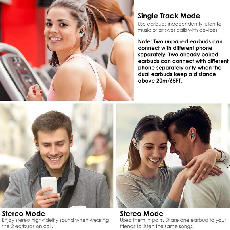 TWS Wireless 5.0 Earbuds Touch In-Ear Stereo Headsets Headphones & Audio - DailySale