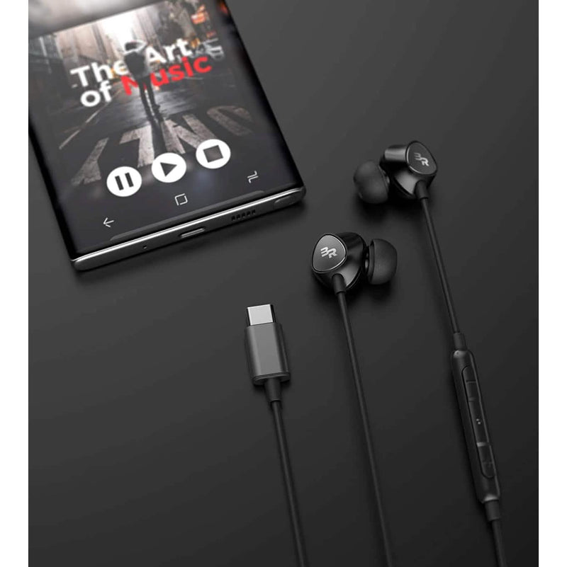 Type C Headphones, In-Ear Wired Earbuds with Microphone & Volume Control Mic Earphones Headphones - DailySale