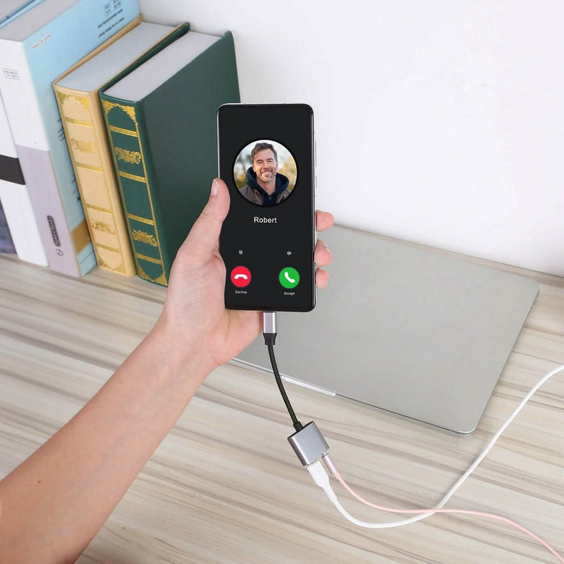 Type C to 3.5mm Headphone Charger Adapter USB C to Aux Audio Jack Mobile Accessories - DailySale