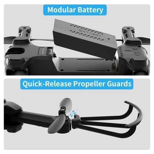 UDIRC Foldable RC Drone FPV WiFi Quadcopter w/ 720P HD Camera & 2 Batteries U73 Cameras & Drones - DailySale
