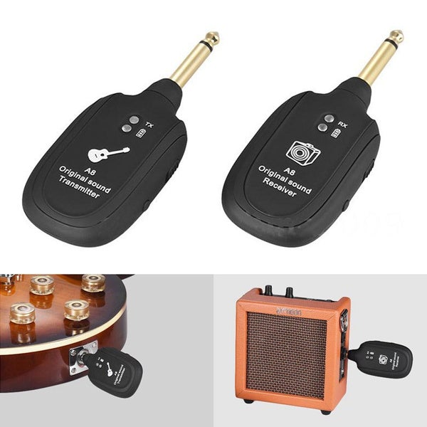 UHF Guitar Wireless System Transmitter Receiver Headphones & Audio - DailySale