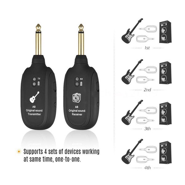 UHF Guitar Wireless System Transmitter Receiver Headphones & Audio - DailySale