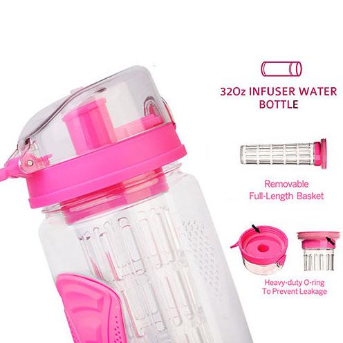 Ultra Portable Fruit Infusing Water Bottle 32oz