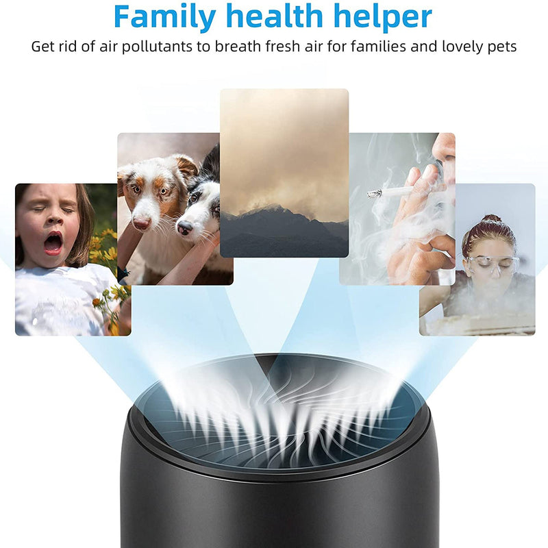 Ultra Quiet HEPA Air Purifier for Home Bedroom Wellness - DailySale