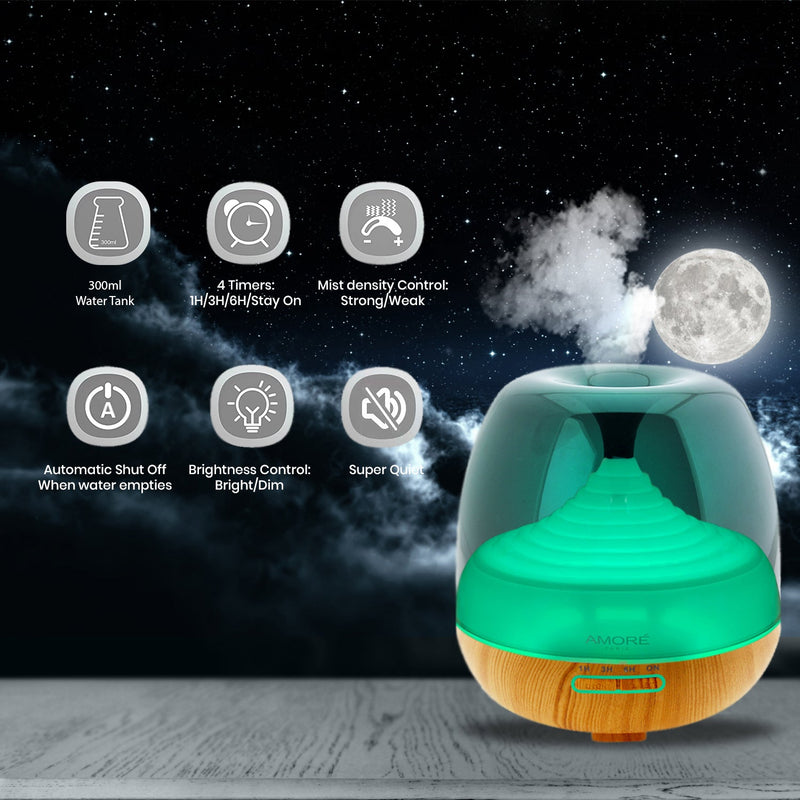 Ultrasonic Aromatherapy Cool Mist Humidifier Diffuser Wellness - DailySale