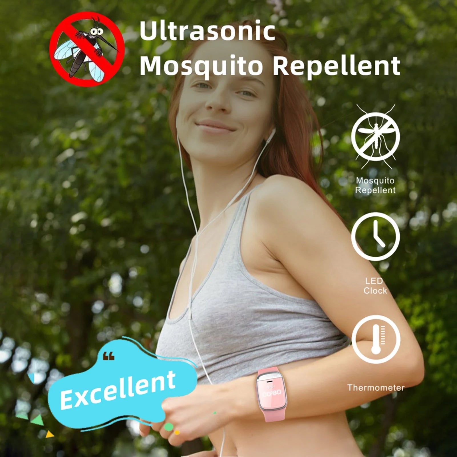 Ultrasonic Mosquito Repellent Watch Pest Control - DailySale