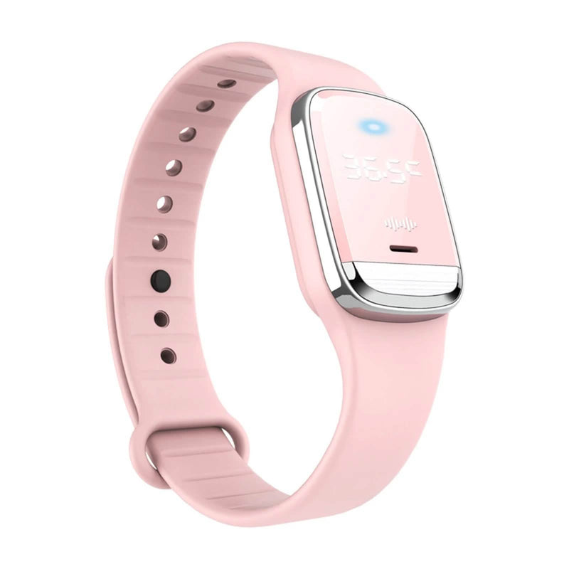 Ultrasonic Mosquito Repellent Watch Pest Control Pink - DailySale