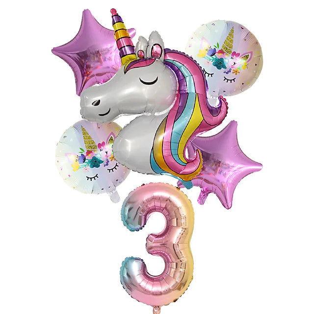 Unicorn Balloons for Birthday Decorations Art & Craft Supplies 3 - DailySale