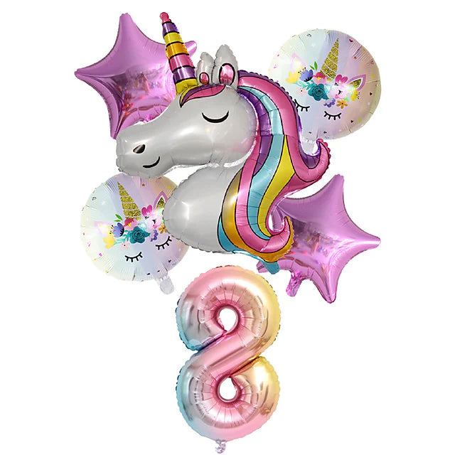 Unicorn Balloons for Birthday Decorations Art & Craft Supplies 8 - DailySale