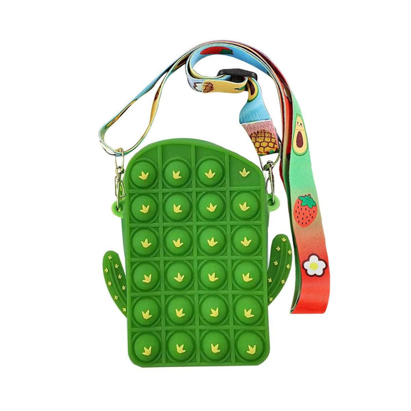 Unicorn Pop-it Bubble Fidget Handbag for Kids Toys & Games Cactus - DailySale