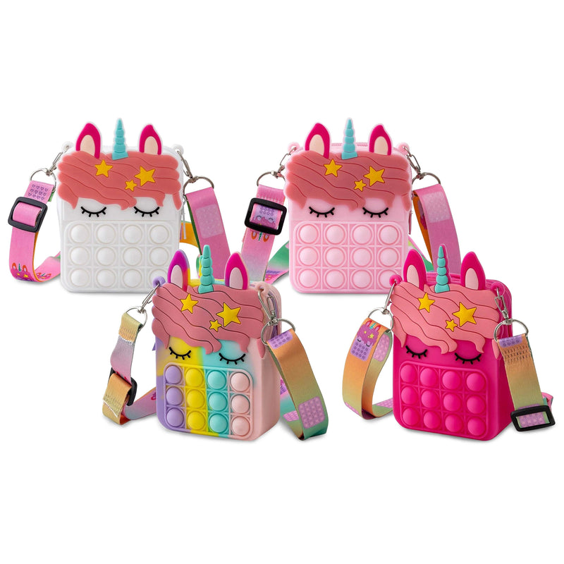 Unicorn Pop-it Bubble Fidget Handbag for Kids Toys & Games - DailySale