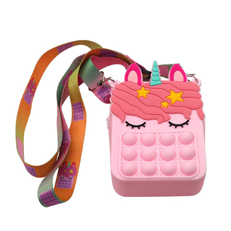 Unicorn Push POP Bag Bags & Travel Pink - DailySale
