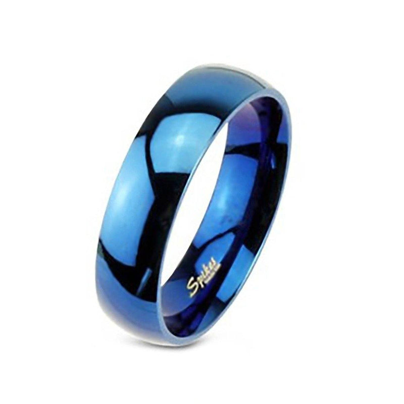 Unisex 316L Stainless Steel Ring - Assorted Colors and Sizes Men's Apparel 6 Blue - DailySale
