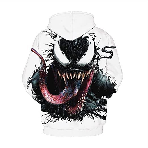 Unisex 3D Pattern Venom Printed Hoodies Men's Outerwear - DailySale