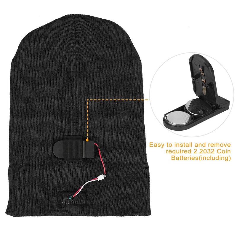 Unisex 5 LED Knitted Beanie Winter Warm Hat Men's Accessories - DailySale