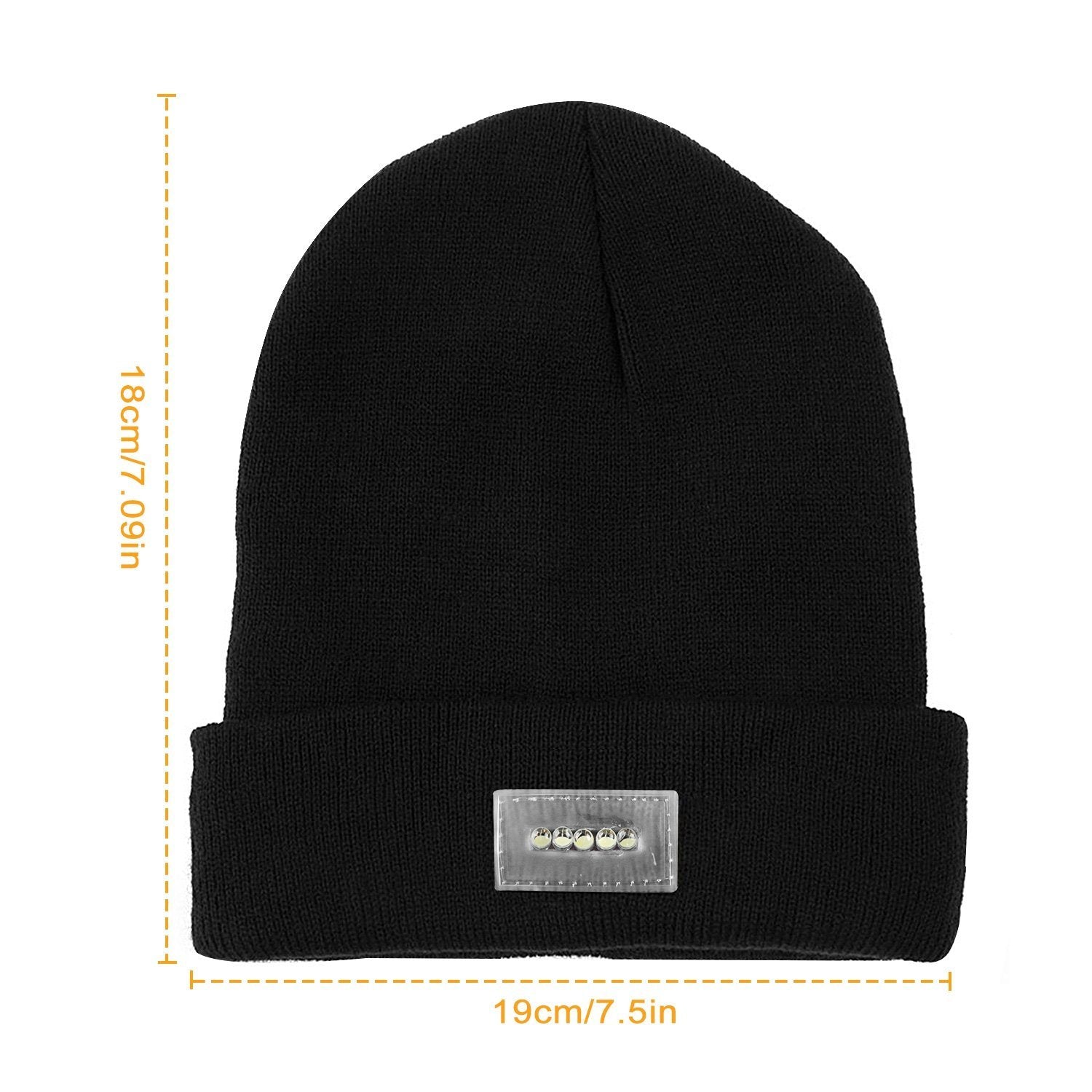 Unisex 5 LED Knitted Beanie Winter Warm Hat Men's Accessories - DailySale